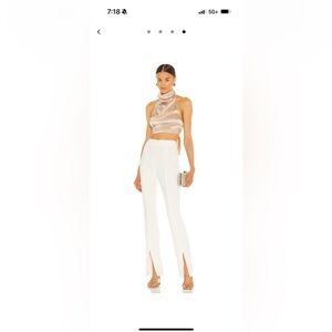 Amanda Uprichard Taryn pant in ivory